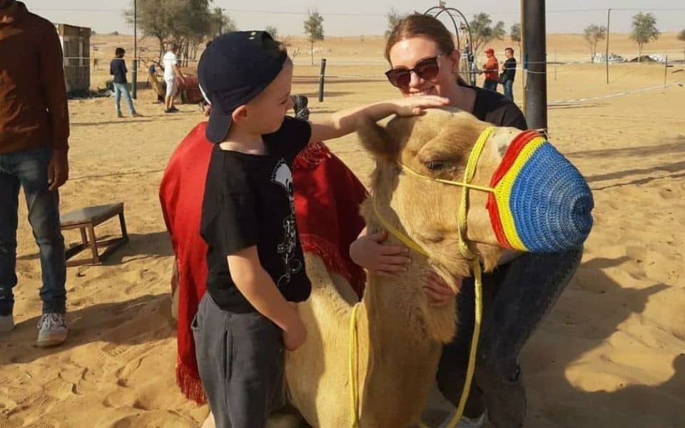 Kid-Friendly Camel Riding in the Desert