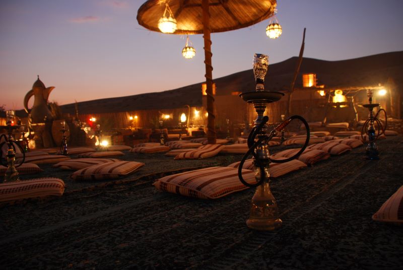 shisha in desert safari dubai