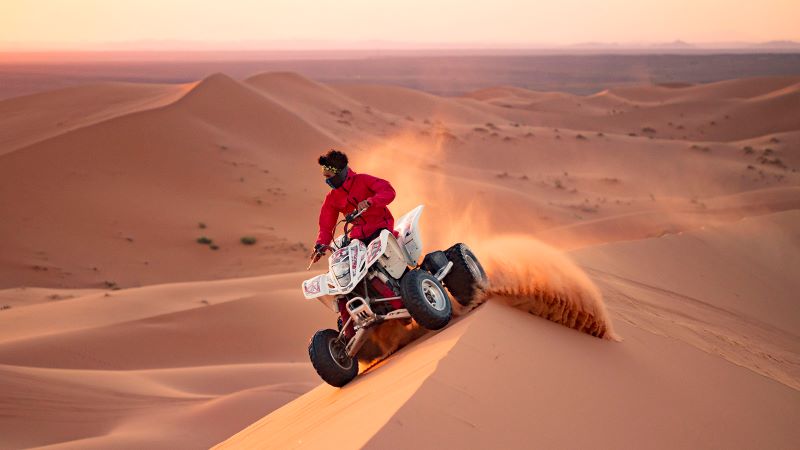 Quad biking